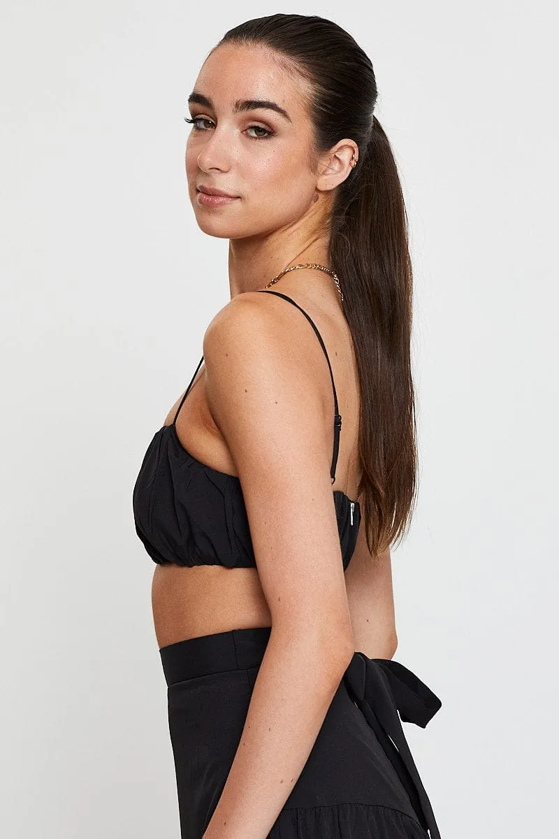 Black Bralette Top Sleeveless sold by Ally Fashion product image thumbnail 4