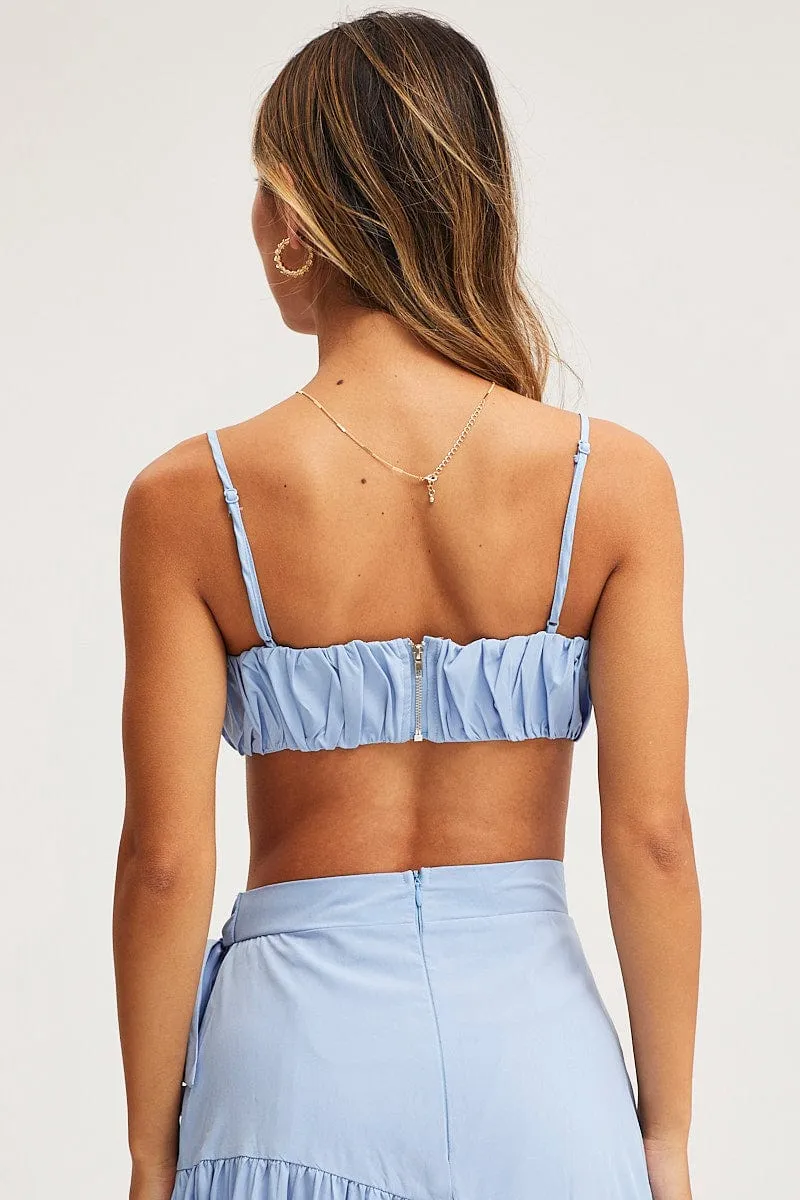 Blue Bralette Top Sleeveless sold by Ally Fashion product image thumbnail 5