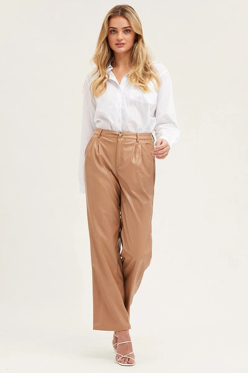 White Cotton Poplin Long Sleeve Button Up Shirt sold by Ally Fashion product image thumbnail 2