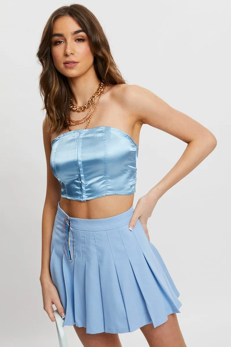 Blue Corset Top Sleeveless sold by Ally Fashion product image thumbnail 5