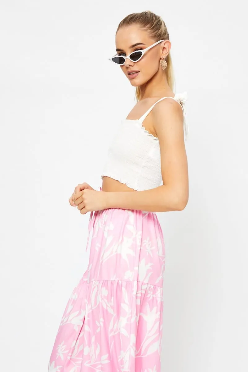 White Crop Top Sleeveless sold by Ally Fashion product image thumbnail 4