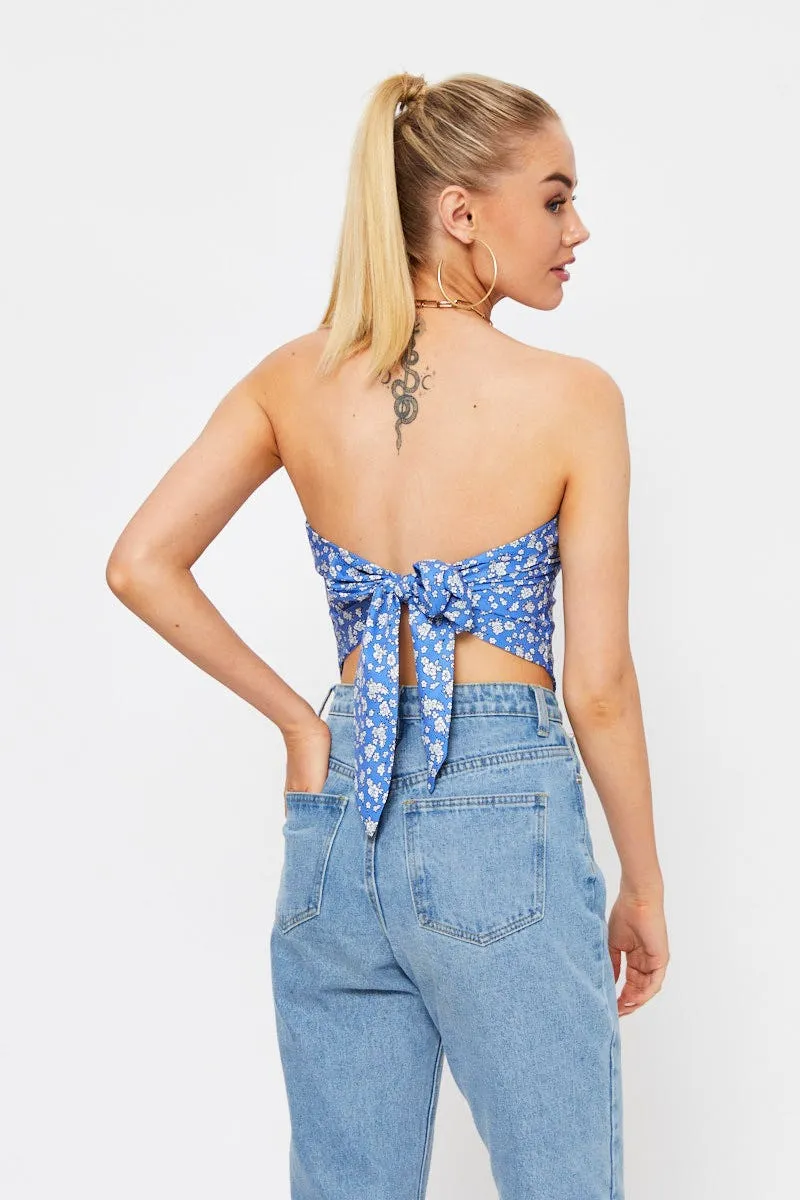 Boho Print Tie Back Scarf Top sold by Ally Fashion product image thumbnail 5