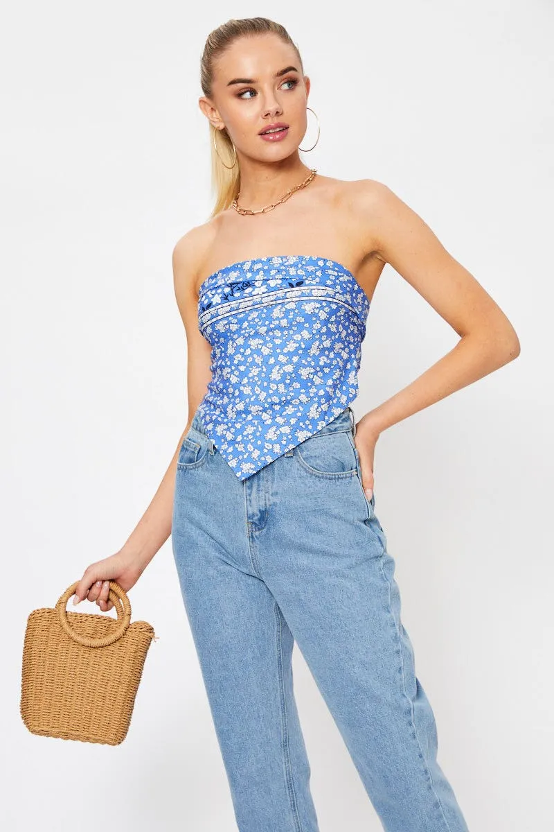 Boho Print Tie Back Scarf Top sold by Ally Fashion