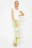 White Frill Sleeve Peplum Top sold by Ally Fashion