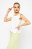 White Frill Sleeve Peplum Top sold by Ally Fashion