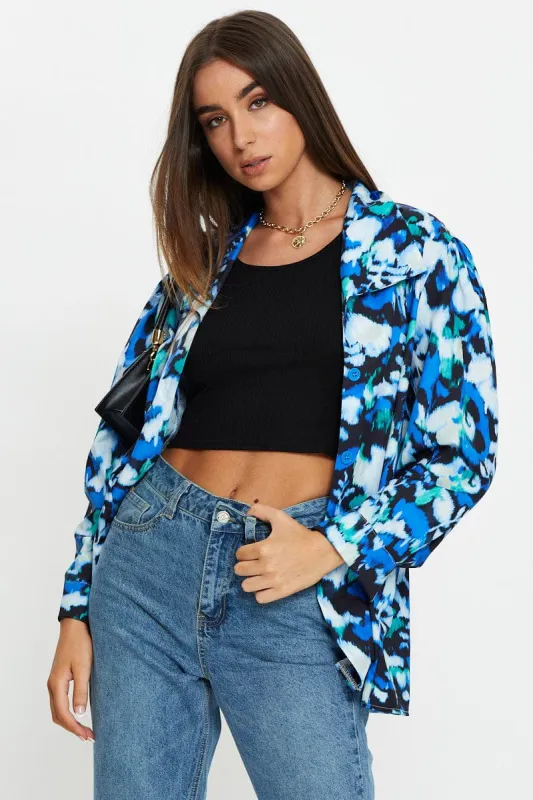 Print Shacket sold by Ally Fashion
