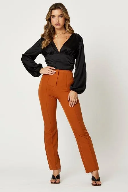 Black Long Sleeve Ruched Top sold by Ally Fashion product image thumbnail 2