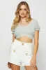 Green Crop Top Long Sleeve sold by Ally Fashion