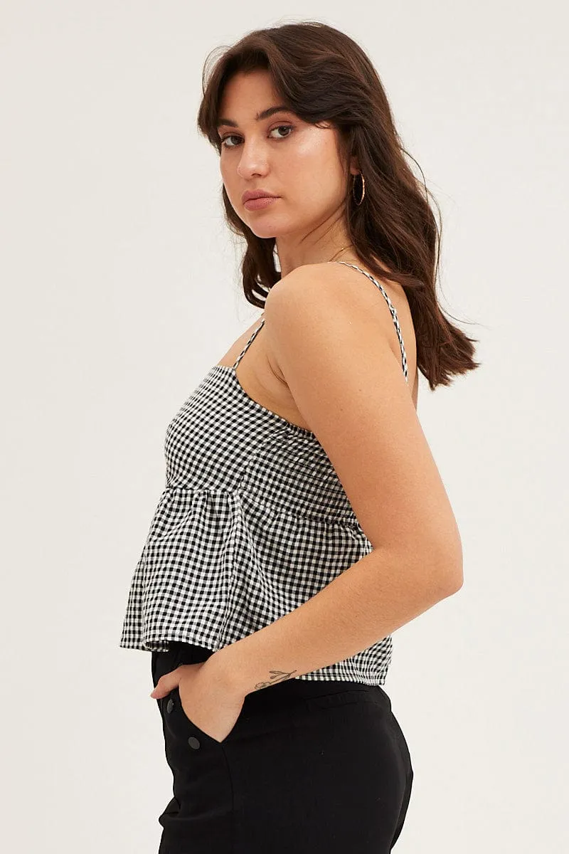 Check Panel Detail Cami sold by Ally Fashion product image thumbnail 4