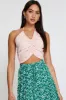 Pink Halter Top Crop sold by Ally Fashion