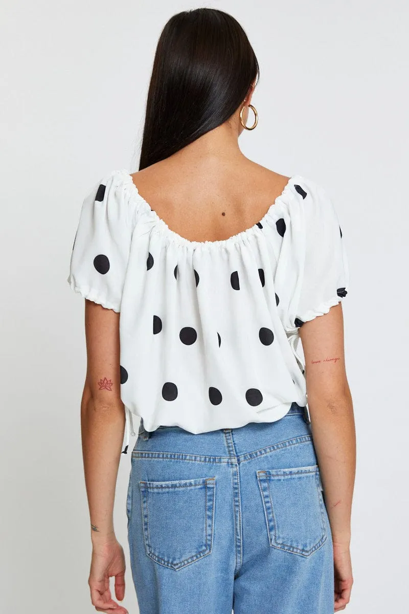 Polka Dot Crop Top sold by Ally Fashion product image thumbnail 5