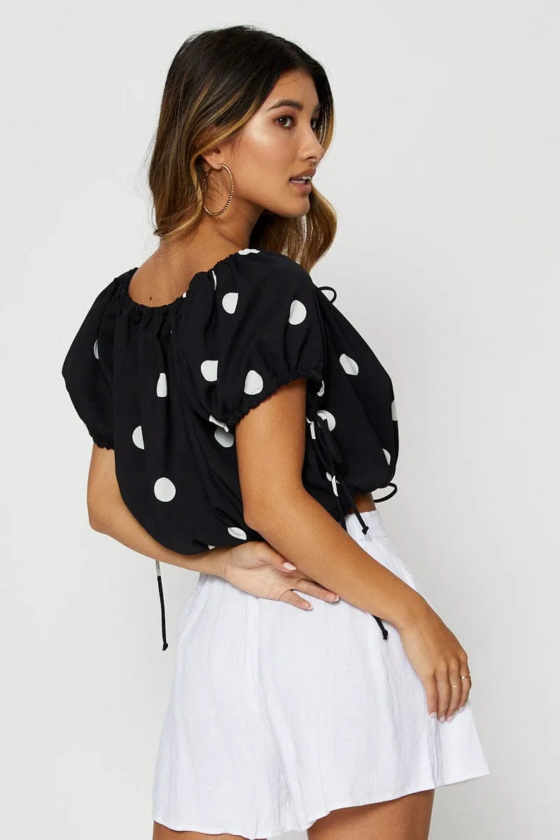 Polka Dot Crop Top sold by Ally Fashion product image thumbnail 5