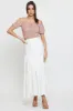 Geo Print Puff Sleeve Top Short Sleeve Crop Off Shoulder sold by Ally Fashion