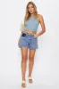 Grey Tie Back Crop Top sold by Ally Fashion