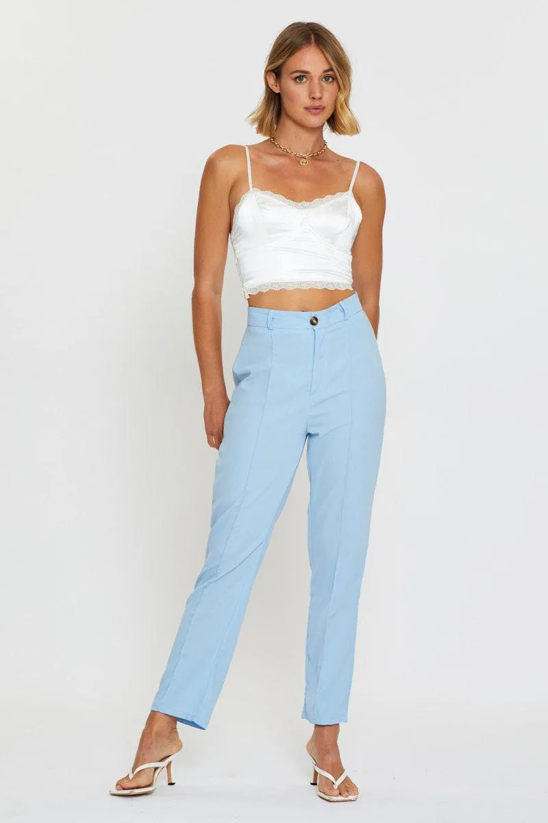 White Cami Top Satin sold by Ally Fashion product image thumbnail 2