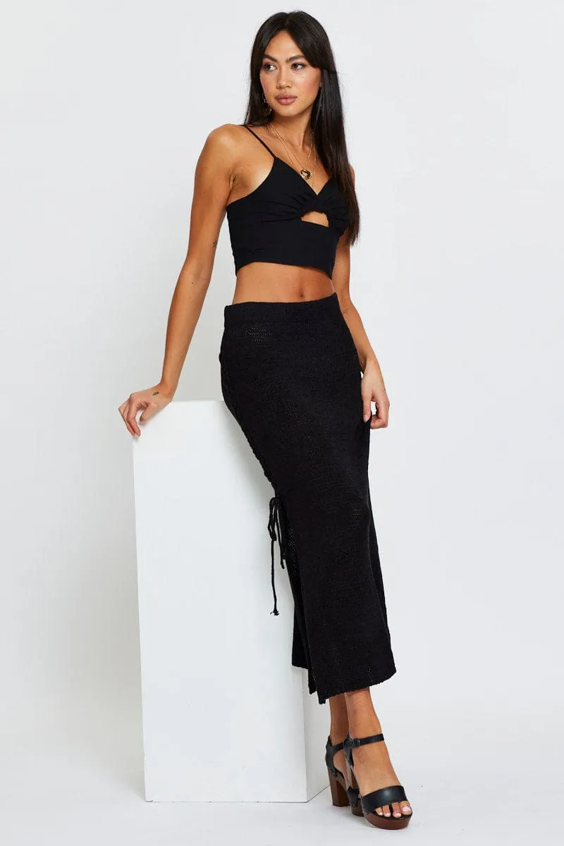 Black Crop Top Sleeveless sold by Ally Fashion product image thumbnail 2