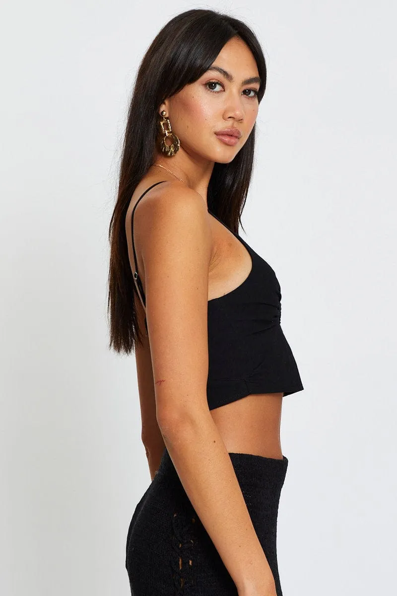 Black Crop Top Sleeveless sold by Ally Fashion product image thumbnail 4