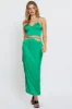Green Cami Top Halter Satin sold by Ally Fashion