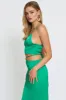 Green Cami Top Halter Satin sold by Ally Fashion