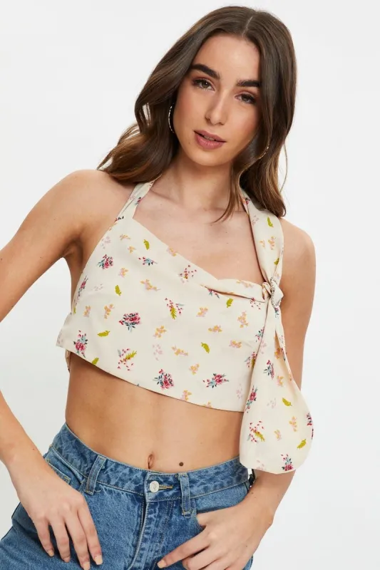 Print Cowl Neck Top sold by Ally Fashion