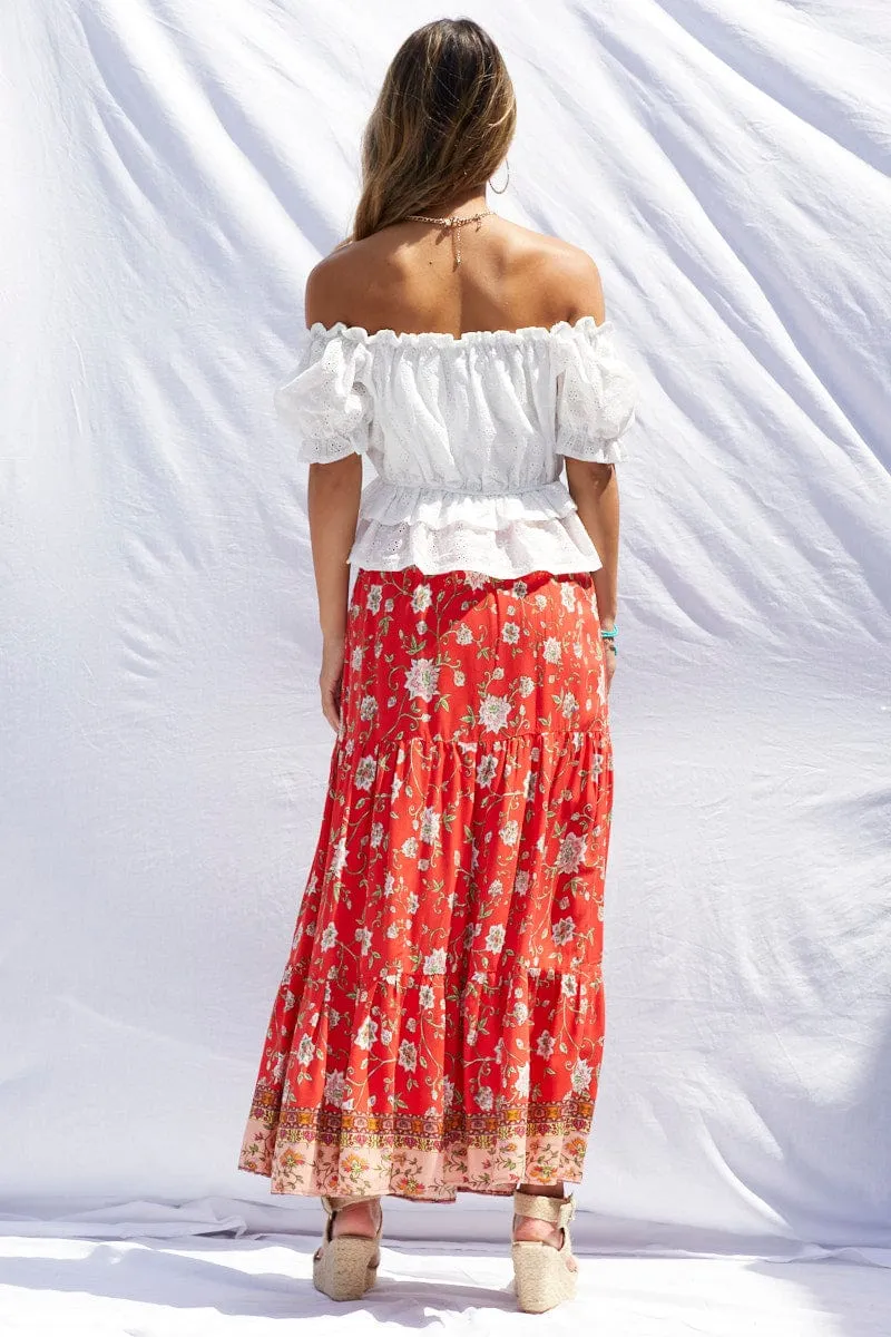 Boho Print Maxi Skirt High Rise sold by Ally Fashion product image thumbnail 5