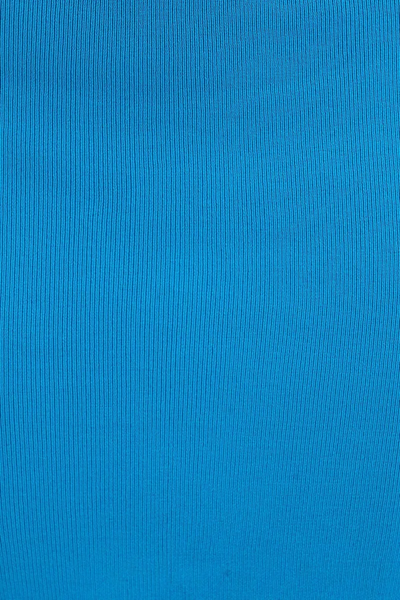 Blue Cut Out Knit Midi Dress sold by Ally Fashion product image thumbnail 5