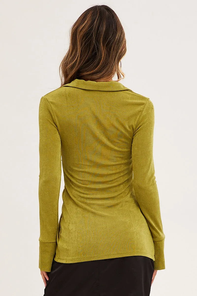 Green Slinky Jersey Long Sleeve Top sold by Ally Fashion product image thumbnail 5