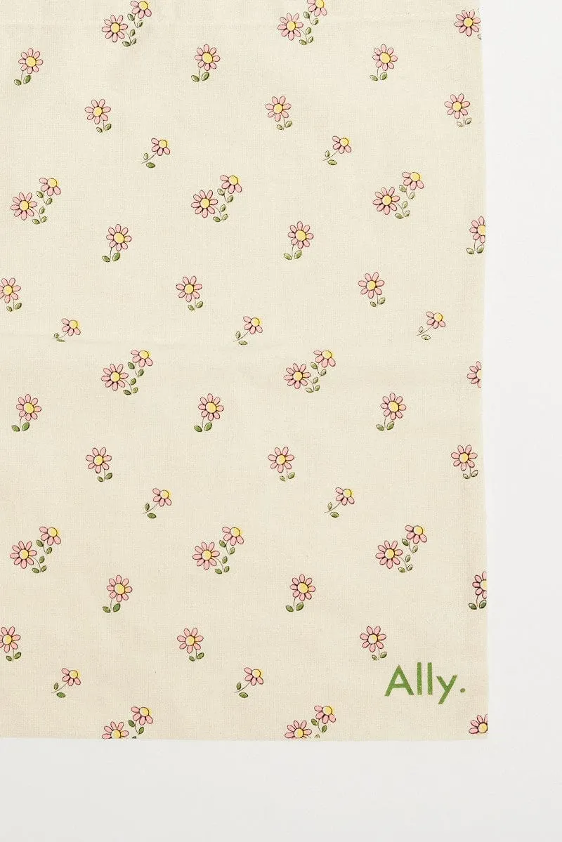 Multi Ditsy Tote Bag Printed Daisies sold by Ally Fashion product image thumbnail 2