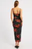 Black Floral Bodycon Dress Singlet Mesh sold by Ally Fashion