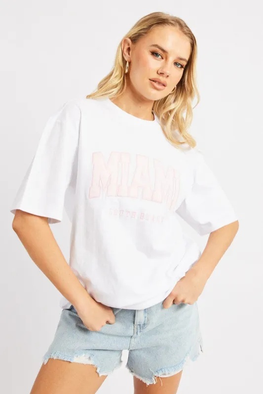 White Graphic Tee Short Sleeve sold by Ally Fashion