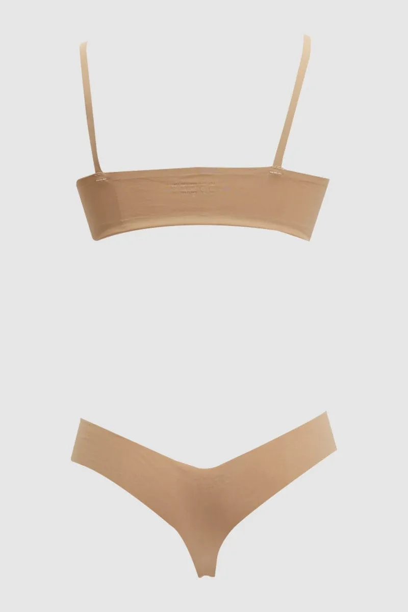 Beige No Wired Lingerie Set sold by Ally Fashion product image thumbnail 2