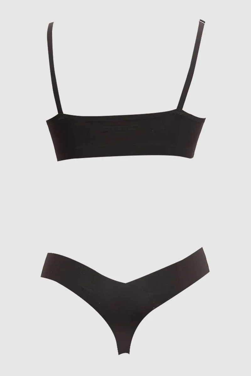 Black No Wired Lingerie Set sold by Ally Fashion product image thumbnail 2