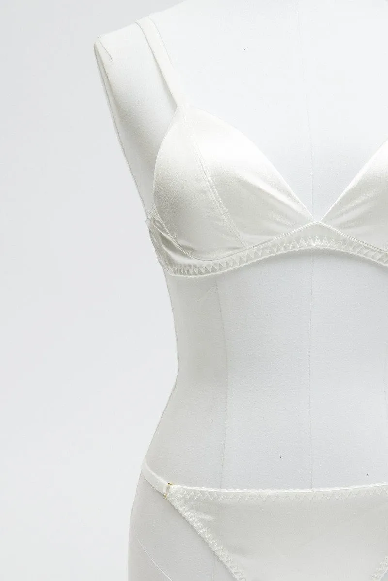White Satin Lingerie Set sold by Ally Fashion product image thumbnail 3