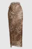 Brown Animal Print Beach Sarong sold by Ally Fashion