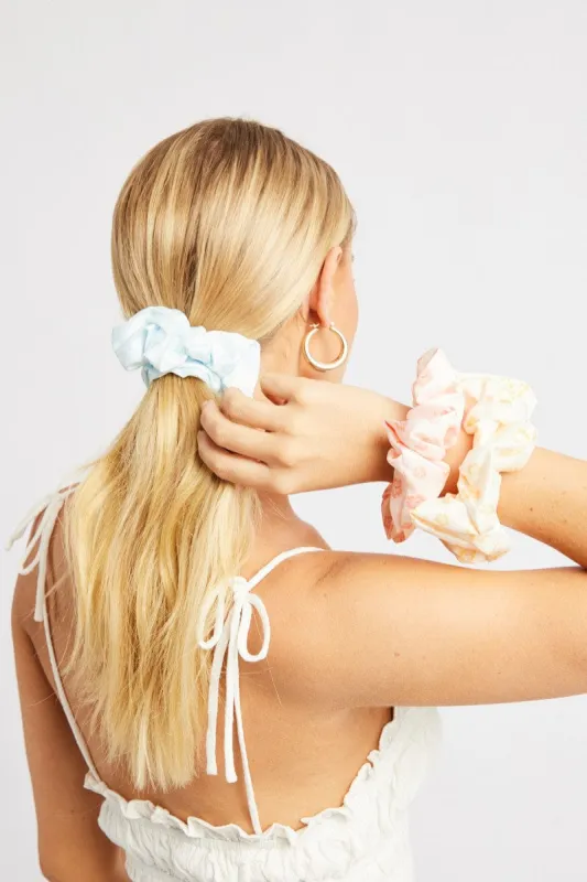 Multi 3 Pack Flower Print Scrunchies sold by Ally Fashion