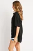 Black Relaxed Shirt Short Sleeve Ric Rac sold by Ally Fashion
