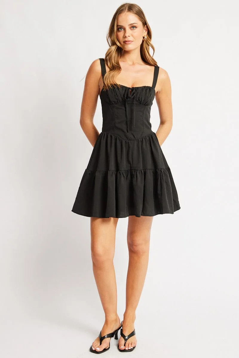 Black Fit And Flare Dress Mini sold by Ally Fashion product image thumbnail 2