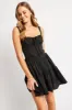 Black Fit And Flare Dress Mini sold by Ally Fashion