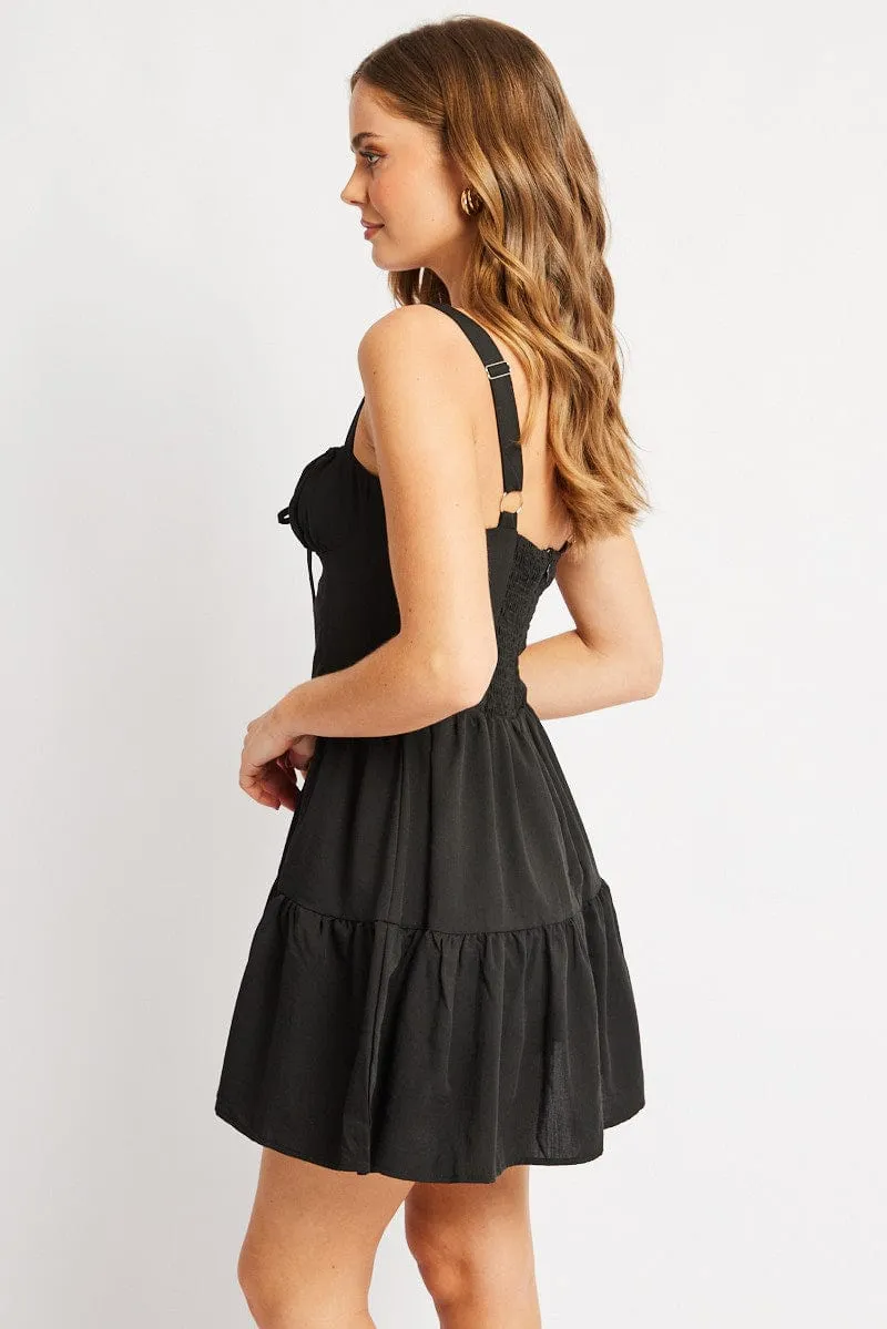 Black Fit And Flare Dress Mini sold by Ally Fashion product image thumbnail 4