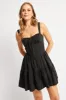 Black Fit And Flare Dress Mini sold by Ally Fashion