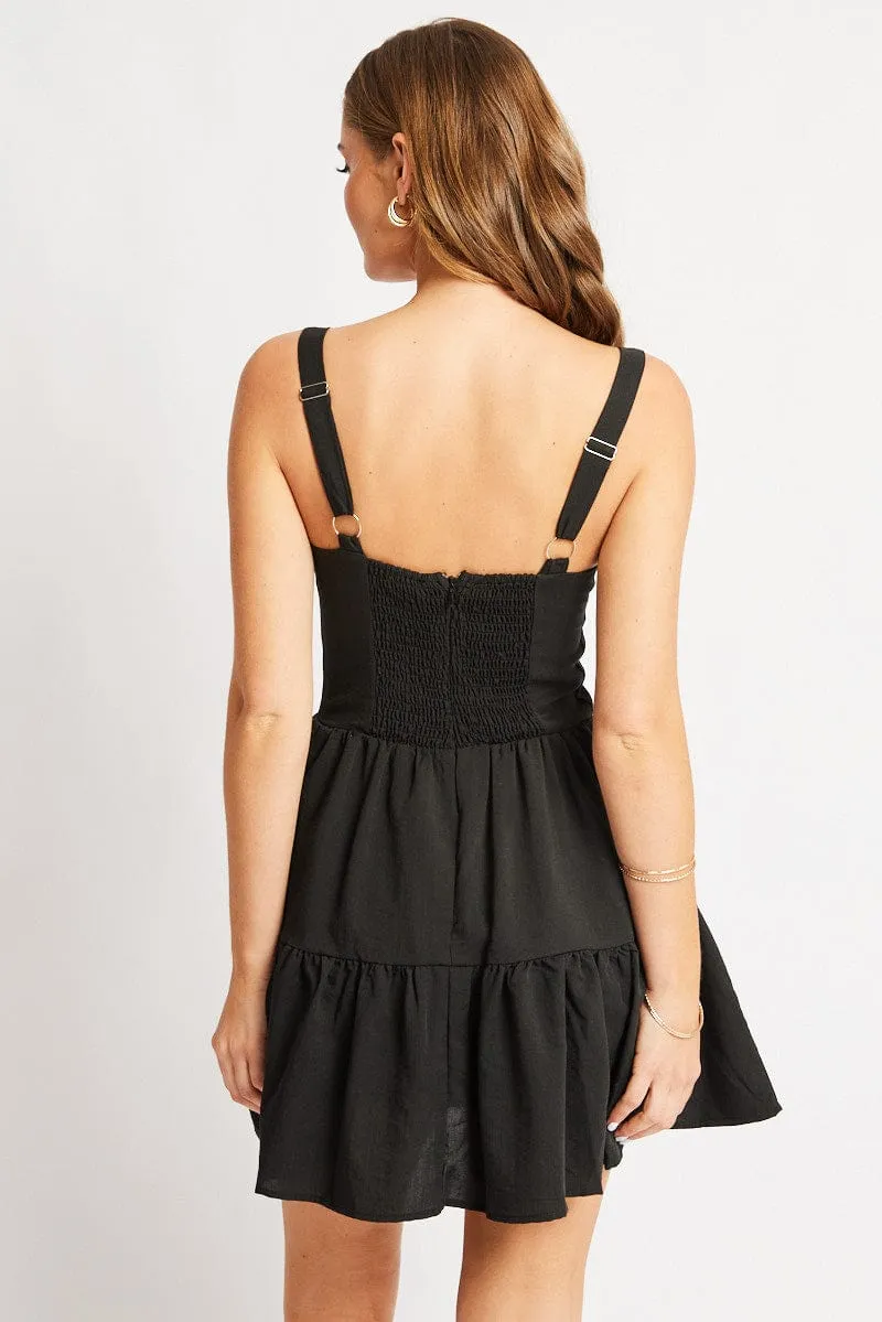 Black Fit And Flare Dress Mini sold by Ally Fashion product image thumbnail 5