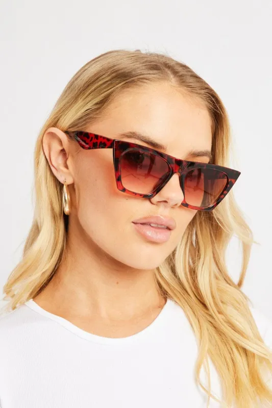 Brown Animal Print Fashion Sunglasses sold by Ally Fashion
