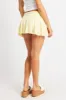 Yellow Skater Skirt Mid Rise Ruched Detail Supersoft Mini sold by Ally Fashion