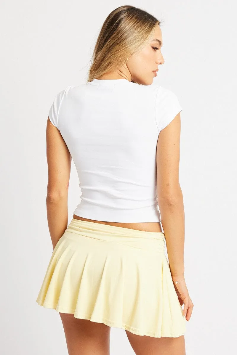 White Graphic Tee Short Sleeve sold by Ally Fashion product image thumbnail 5