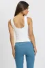 White Supersoft Top U Neck Sleeveless sold by Ally Fashion