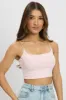 Pink Cropped Cami Top Supersoft sold by Ally Fashion