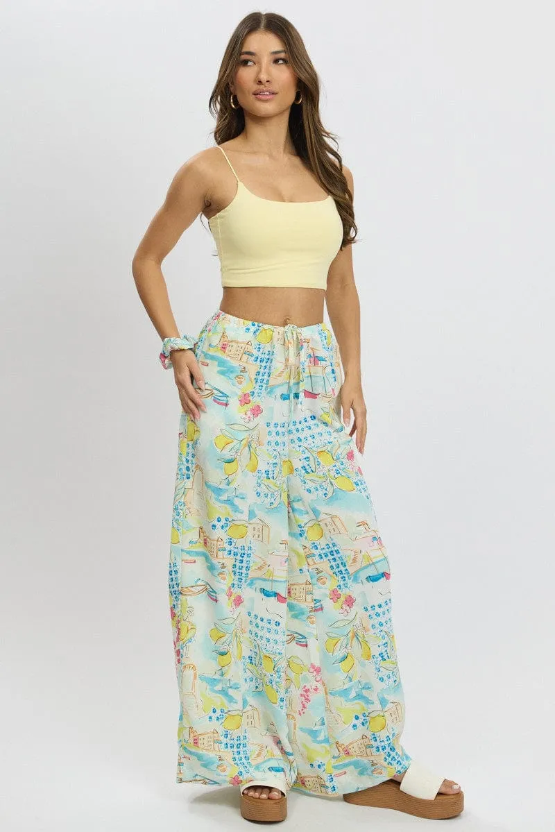 Yellow Cropped Cami Top Supersoft sold by Ally Fashion product image thumbnail 2
