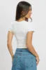 White T Shirt Short Sleeve Crew Neck Modal sold by Ally Fashion