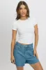 White T Shirt Short Sleeve Crew Neck Modal sold by Ally Fashion