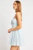 Blue Fit And Flare Dress Mini Tiered sold by Ally Fashion